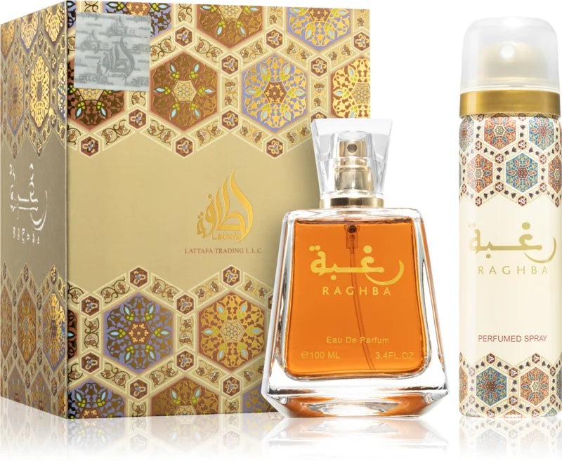 Raghba + Deo ( gold)  Eau de Parfum 100ml